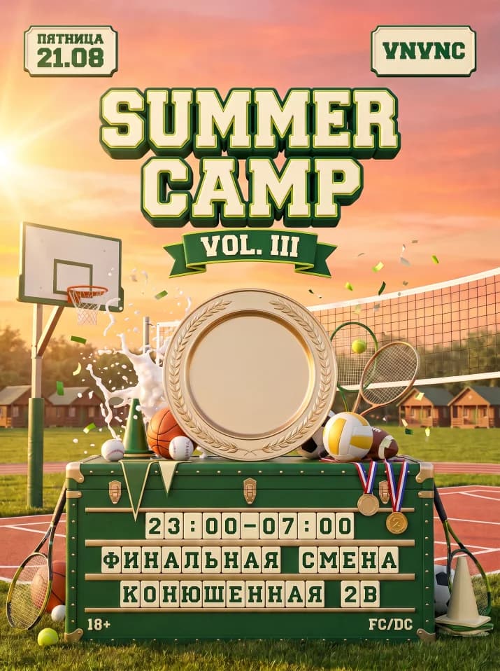 VNVNC | SUMMER CAMP | 21 АВГУСТА