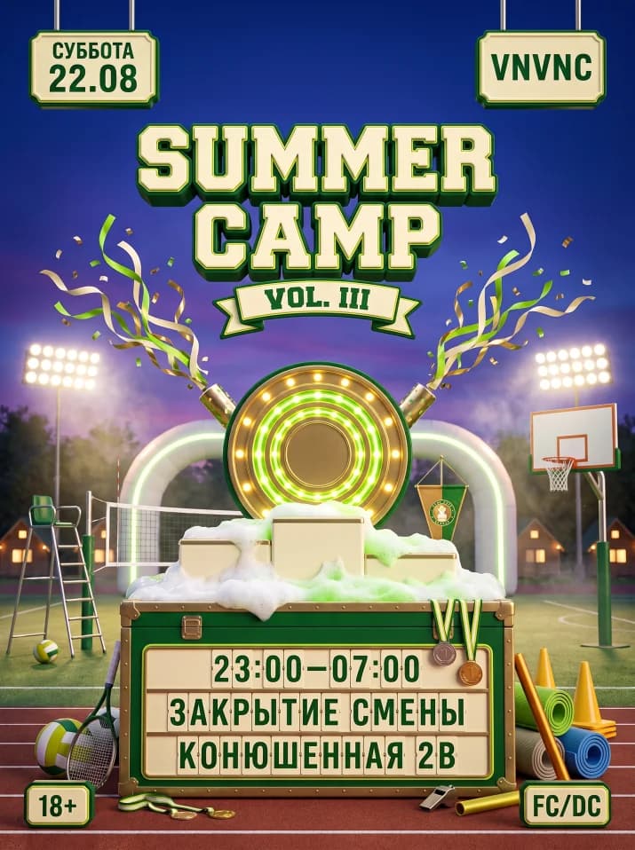 VNVNC | SUMMER CAMP | 22 АВГУСТА